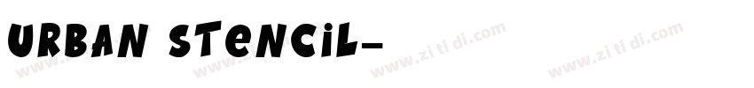 Urban Stencil字体转换
